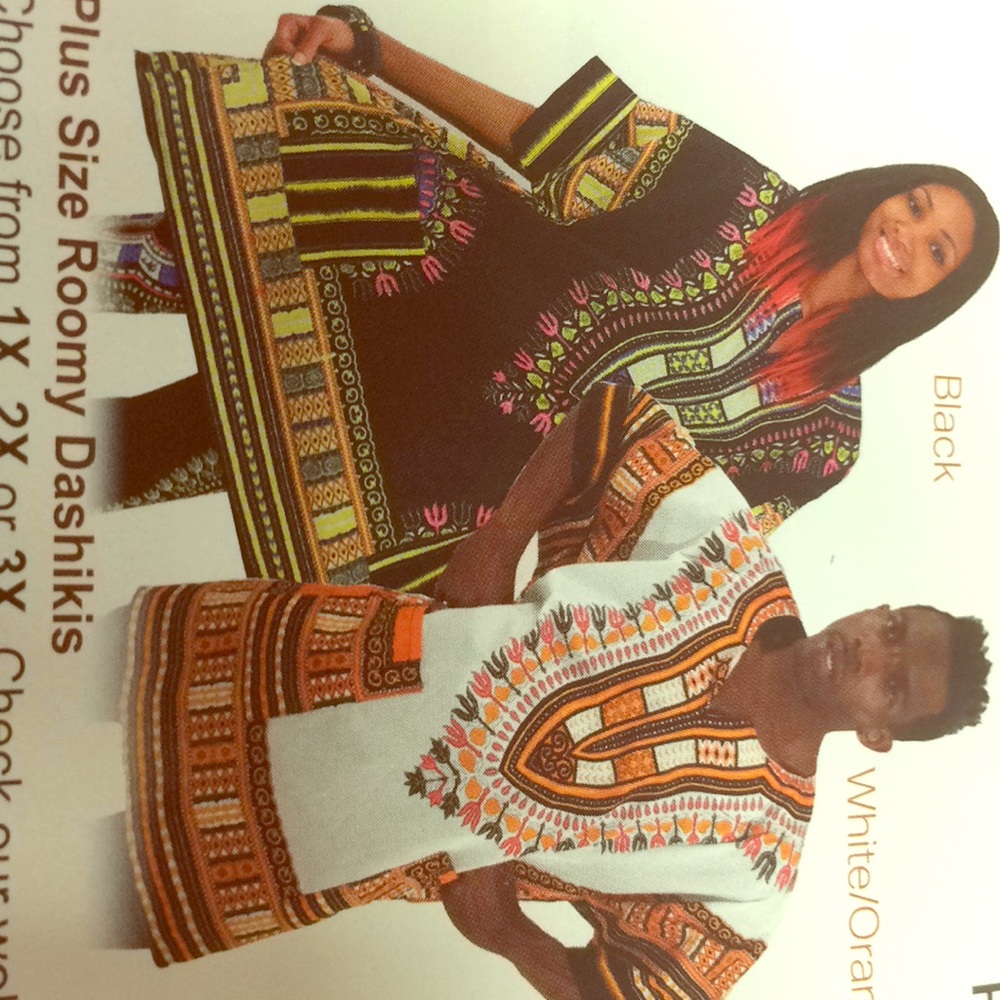 Dashikis Plus sizes for men and women